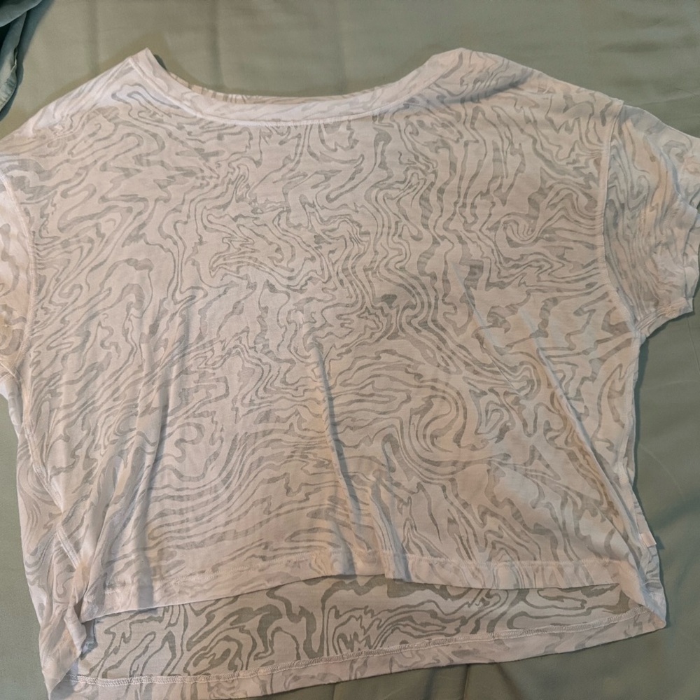 Lululemon White mesh top
